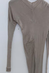 Marc le bihan shoulder lace long -sleeved dress 2864 Pearl Grey pearl gray